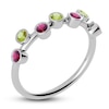 Thumbnail Image 2 of Juliette Maison Natural Peridot & Natural Rhodolite Garnet Ring 10K White Gold