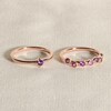 Thumbnail Image 4 of Juliette Maison Natural Peridot & Natural Rhodolite Garnet Ring 10K White Gold