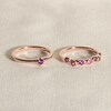 Thumbnail Image 4 of Juliette Maison Natural Blue Sapphire & Natural Pink Tourmaline Ring 10K Yellow Gold