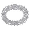 Diamond Lace Bracelet 7/8 ct tw Round 18K White Gold