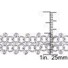 Diamond Lace Bracelet 7/8 ct tw Round 18K White Gold