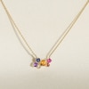 Thumbnail Image 4 of Juliette Maison Natural Multi-Gemstone Pendant Necklace 10K Yellow Gold 18"