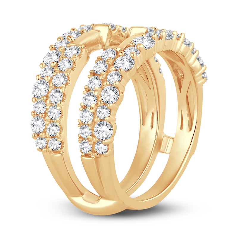 Main Image 2 of Lab-Grown Diamond Enhancer Band 1-1/2 ct tw Round 14K Yellow Gold