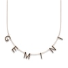 Thumbnail Image 0 of Juliette Maison Black Diamond Station Name Necklace 1-5/8 ct tw Round 10K Rose Gold