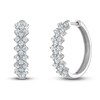 Thumbnail Image 0 of Vera Wang WISH Diamond Hoop Earrings 1 ct tw Round 10K White Gold