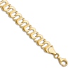 Men's High-Polish Link Chain Bracelet 14K Yellow Gold 8.75"