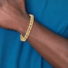 Thumbnail Image 4 of Men's High-Polish Solid Link Chain Bracelet 14K Yellow Gold 8.75"