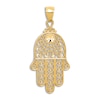 Thumbnail Image 1 of Diamond-Cut Hamsa Charm 14K Yellow Gold