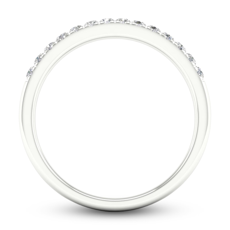Main Image 4 of Diamond Wedding Band 1/4 ct tw Round 14K White Gold