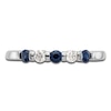 Thumbnail Image 2 of Natural Blue Sapphire Stackable Ring 1/10 ct tw Round 14K White Gold
