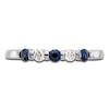 Thumbnail Image 3 of Natural Blue Sapphire Stackable Ring 1/10 ct tw Round 14K White Gold