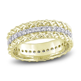 Y-Knot Diamond Eternity Band 1/2 ct tw Round 14K Yellow Gold