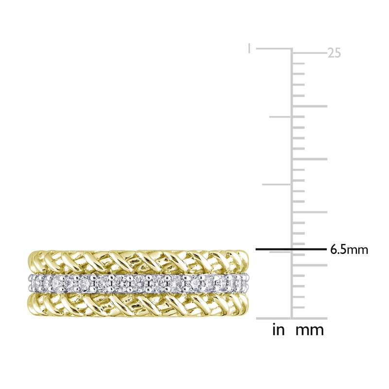 Main Image 4 of Y-Knot Diamond Eternity Band 1/2 ct tw Round 14K Yellow Gold
