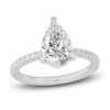 Thumbnail Image 1 of Lab-Grown Diamond Engagement Ring 2-1/4 ct tw Pear/Round 14K White Gold
