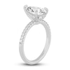 Thumbnail Image 1 of Lab-Created Diamond Engagement Ring 2-1/4 ct tw Pear/Round 14K White Gold