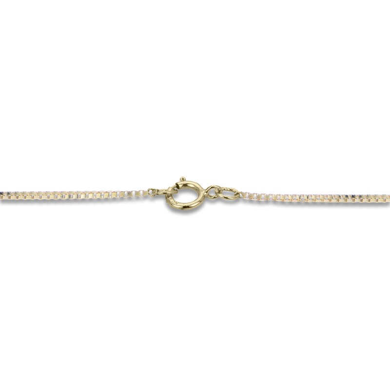 Main Image 3 of Freshwater Cultured Pearl Pendant Necklace 1/20 ct tw Diamonds 14K Yellow Gold  18"