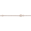 Thumbnail Image 2 of Personalized High-Polish Heart Pendant Diamond Accent Necklace 14K Rose Gold 18"
