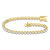 Thumbnail Image 1 of Lab-Grown Diamond Tennis Bracelet 3 ct tw 14K Yellow Gold 7.25"