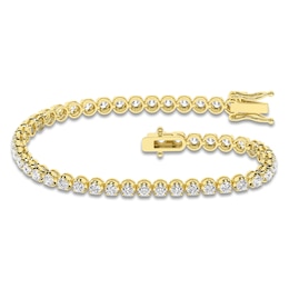 Lab-Grown Diamond Tennis Bracelet 3 ct tw 14K Yellow Gold 7.25"
