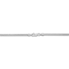 Thumbnail Image 2 of Semi-Solid Gourmette Chain Necklace 14K White Gold 20" 2.2mm