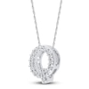 Thumbnail Image 2 of Diamond Letter Q Necklace 1/20 ct tw Round 14K White Gold 18"