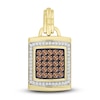 Thumbnail Image 1 of The New Fashioned Men's Bourbon-Colored & White Diamond Charm 1/2 ct tw Round 10K Yellow Gold