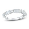 Thumbnail Image 1 of Diamond Anniversary Band 2 ct tw Round/Emerald 14K White Gold