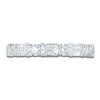 Thumbnail Image 3 of Diamond Anniversary Band 2 ct tw Round/Emerald 14K White Gold