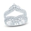 Thumbnail Image 1 of Diamond Anniversary Enhancer Band 1-1/2 ct tw Round/Marquise 14K White Gold
