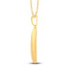 Thumbnail Image 3 of Diamond Teardrop Pendant Necklace 1/6 ct tw Round 14K Yellow Gold 18"
