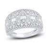 Thumbnail Image 1 of Round & Baguette-Cut Milgrain Anniversary Band 1 ct tw 14K White Gold