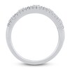 Thumbnail Image 2 of Round & Baguette-Cut Milgrain Anniversary Band 1 ct tw 14K White Gold