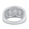 Thumbnail Image 3 of Round & Baguette-Cut Milgrain Anniversary Band 1 ct tw 14K White Gold
