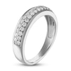Thumbnail Image 2 of Diamond Pave Wedding Band 1/2 ct tw 14K White Gold 5.0mm