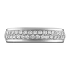 Thumbnail Image 2 of Diamond Pave Wedding Band 1/2 ct tw 14K White Gold 5.0mm