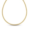 Thumbnail Image 1 of Italia D'Oro Reversible Omega Chain Necklace 14K Yellow Gold 18" 6.0mm