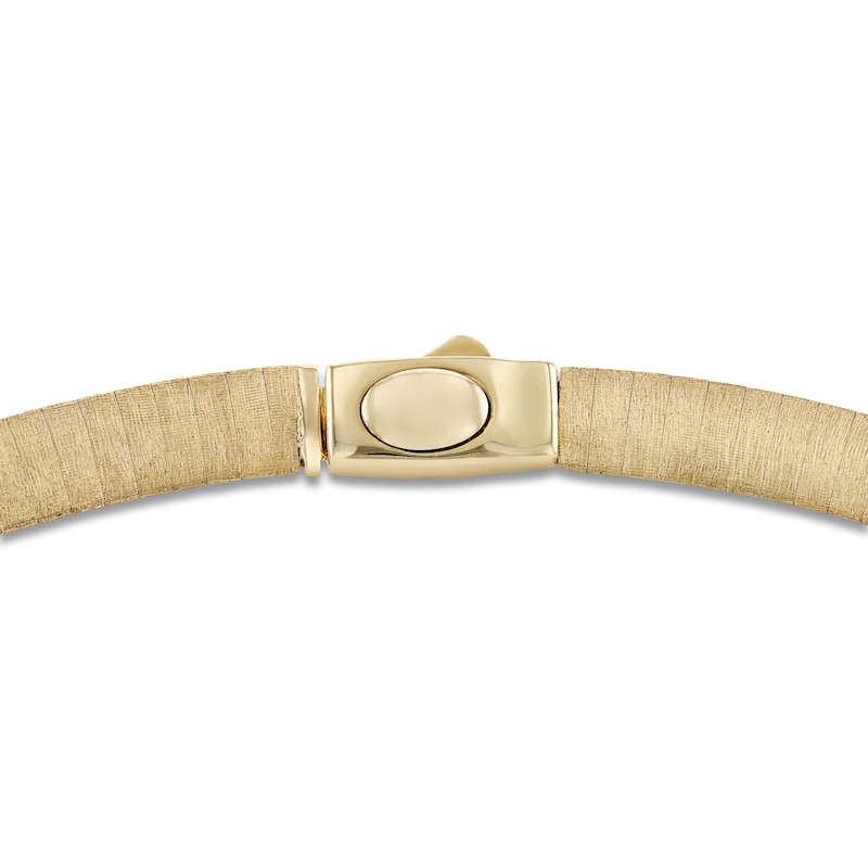 Main Image 3 of Italia D'Oro Reversible Omega Chain Necklace 14K Yellow Gold 18" 6.0mm