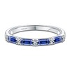 Thumbnail Image 1 of Kirk Kara Natural Blue Sapphire & Diamond Wedding Band 1/20 ct tw Platinum