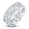 Thumbnail Image 1 of Kirk Kara Round Diamond 1/2 ct tw Wide Lace Wedding Band 14K White Gold