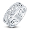 Thumbnail Image 2 of Kirk Kara Round Diamond 1/2 ct tw Wide Lace Wedding Band 14K White Gold