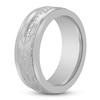 Thumbnail Image 1 of Men's Diamond Arrow Pattern Wedding Band 1/10 ct tw Tungsten Carbide 8mm