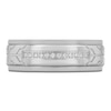 Thumbnail Image 3 of Men's Diamond Arrow Pattern Wedding Band 1/10 ct tw Tungsten Carbide 8mm