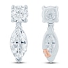 Thumbnail Image 2 of Pnina Tornai Marquise & Round-Cut Lab-Grown Diamond Dangle Earrings 1-1/2 ct tw 14K White Gold