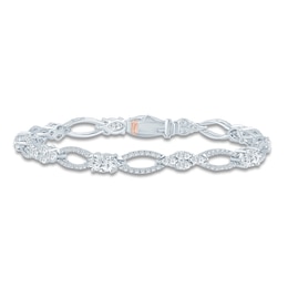 Pnina Tornai Marquise-Cut & Round Lab-Grown Diamond Bracelet 5 ct tw 14K White Gold 7"