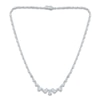 Thumbnail Image 1 of Pnina Tornai Pear-Shaped & Round-Cut Lab-Grown Diamond Necklace 10 ct tw 14K White Gold