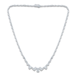 Pnina Tornai Pear-Shaped & Round-Cut Lab-Grown Diamond Necklace 10 ct tw 14K White Gold
