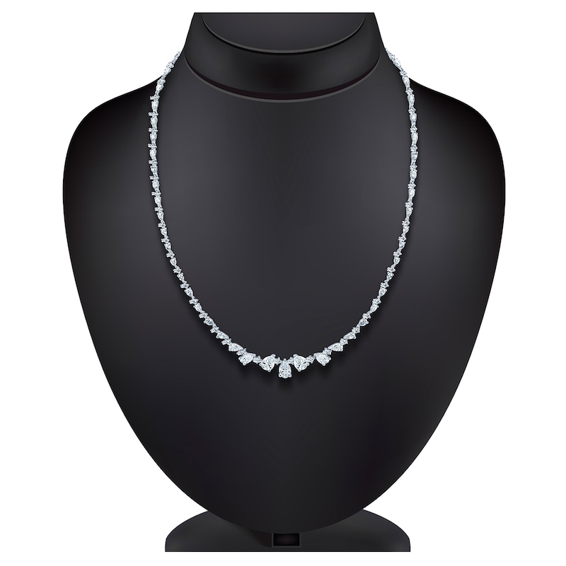 Main Image 2 of Pnina Tornai Pear-Shaped & Round-Cut Lab-Grown Diamond Necklace 10 ct tw 14K White Gold