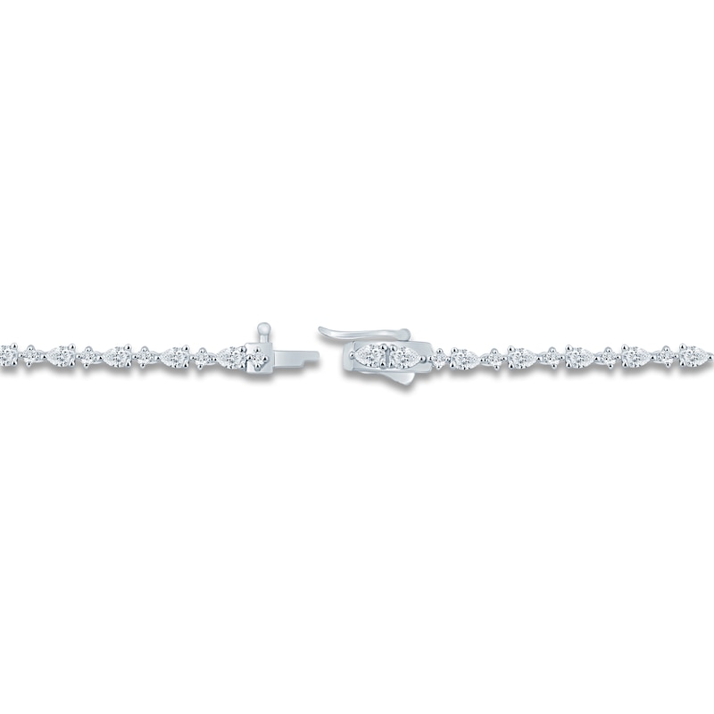 Main Image 4 of Pnina Tornai Pear-Shaped & Round-Cut Lab-Grown Diamond Necklace 10 ct tw 14K White Gold