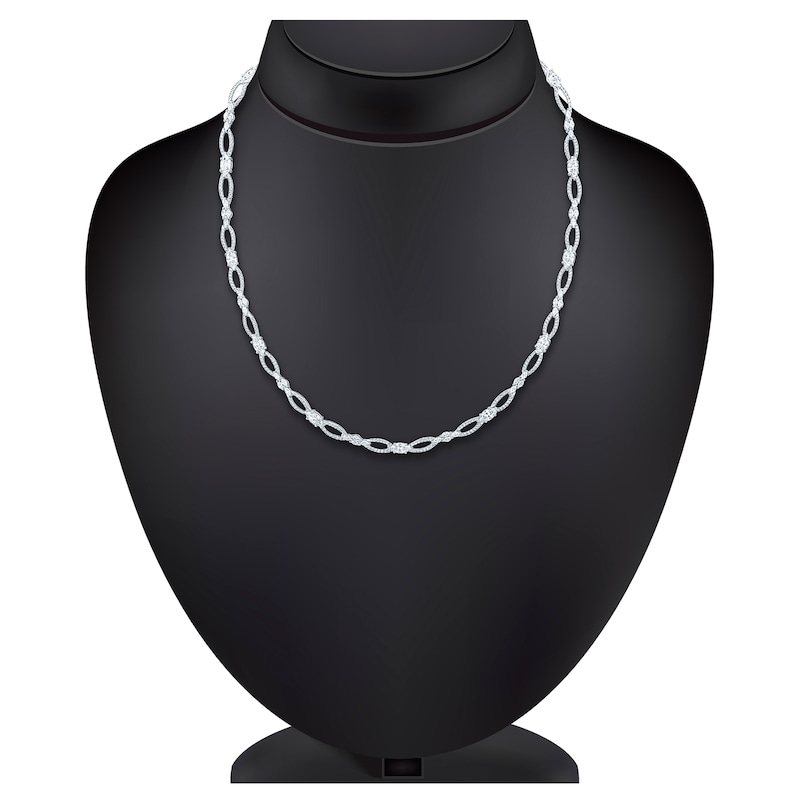 Main Image 2 of Pnina Tornai Marquise & Round-Cut Lab-Grown Diamond Necklace 11 ct tw 14K White Gold 18"