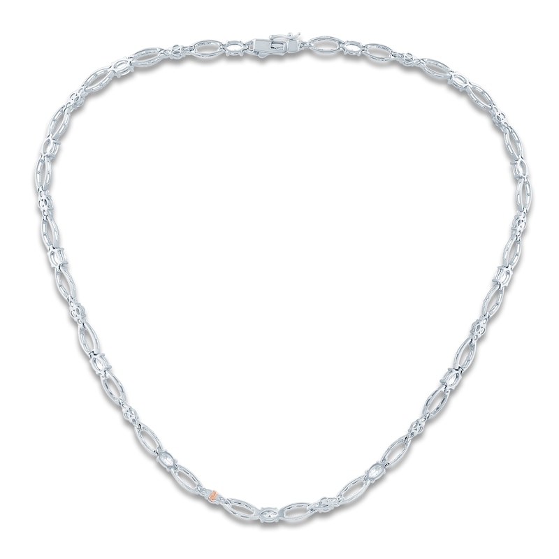 Main Image 3 of Pnina Tornai Marquise & Round-Cut Lab-Grown Diamond Necklace 11 ct tw 14K White Gold 18"